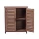 preview thumbnail 24 of 28, GDFStudio - Outdoor Wooden Potting Bench with Metal Tabletop Workstation and Storage Cabinet