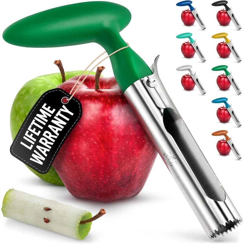 Zulay Kitchen Ultra Sharp Stainless Steel Apple Corer Tool