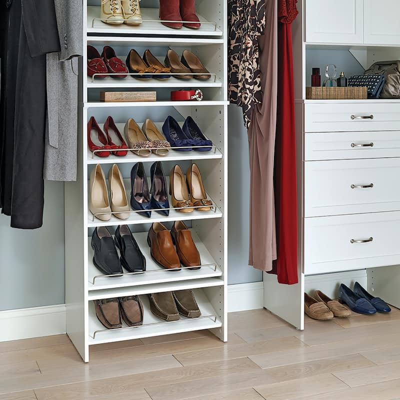 ClosetMaid SuiteSymphony 25-inch Wide Angled Shoe Shelves (2-Pack)