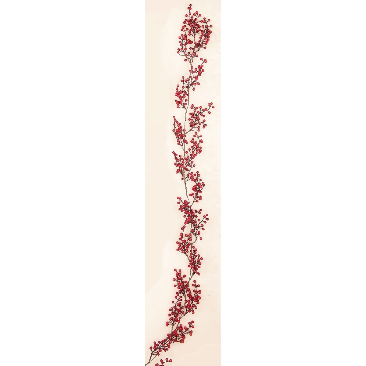 5' Weatherproof Berry Garland, Red