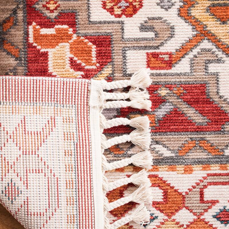 SAFAVIEH Farmhouse Nelleke Boho Tribal Polyester Rug