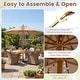 preview thumbnail 19 of 28, Costway 9 FT Patio Umbrella with Adjustable Height Rope Pulley Lift