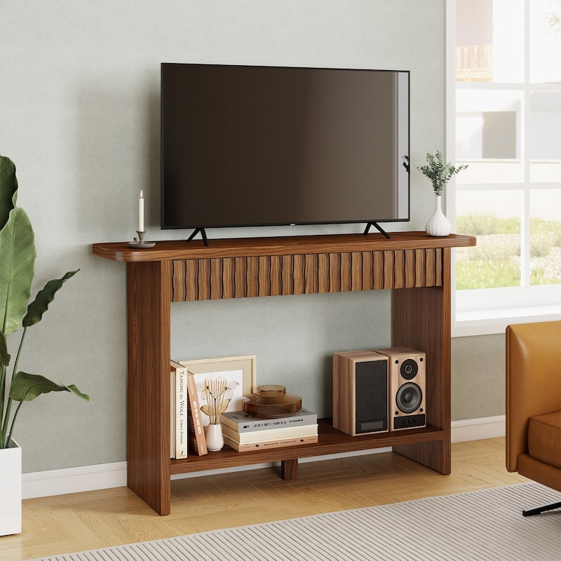 51.2" Entryway Console Table with Drawer Sofa Table with Storage Shelf - 51.2"L x 13.8"D/W x 31.5"H