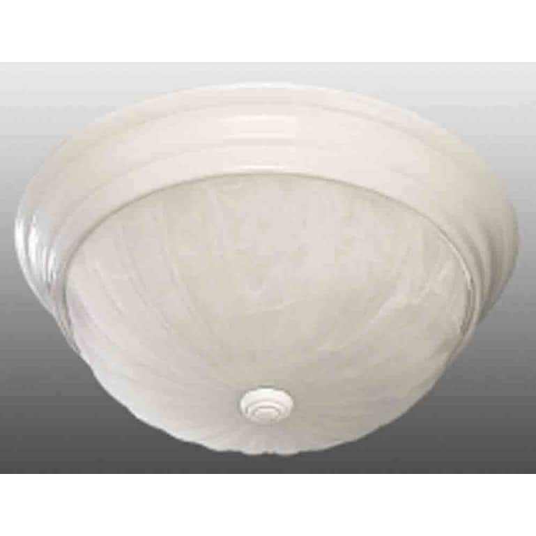 Volume Lighting Marti 3 Light 15" Wide Flush Mount Bowl Ceiling - White