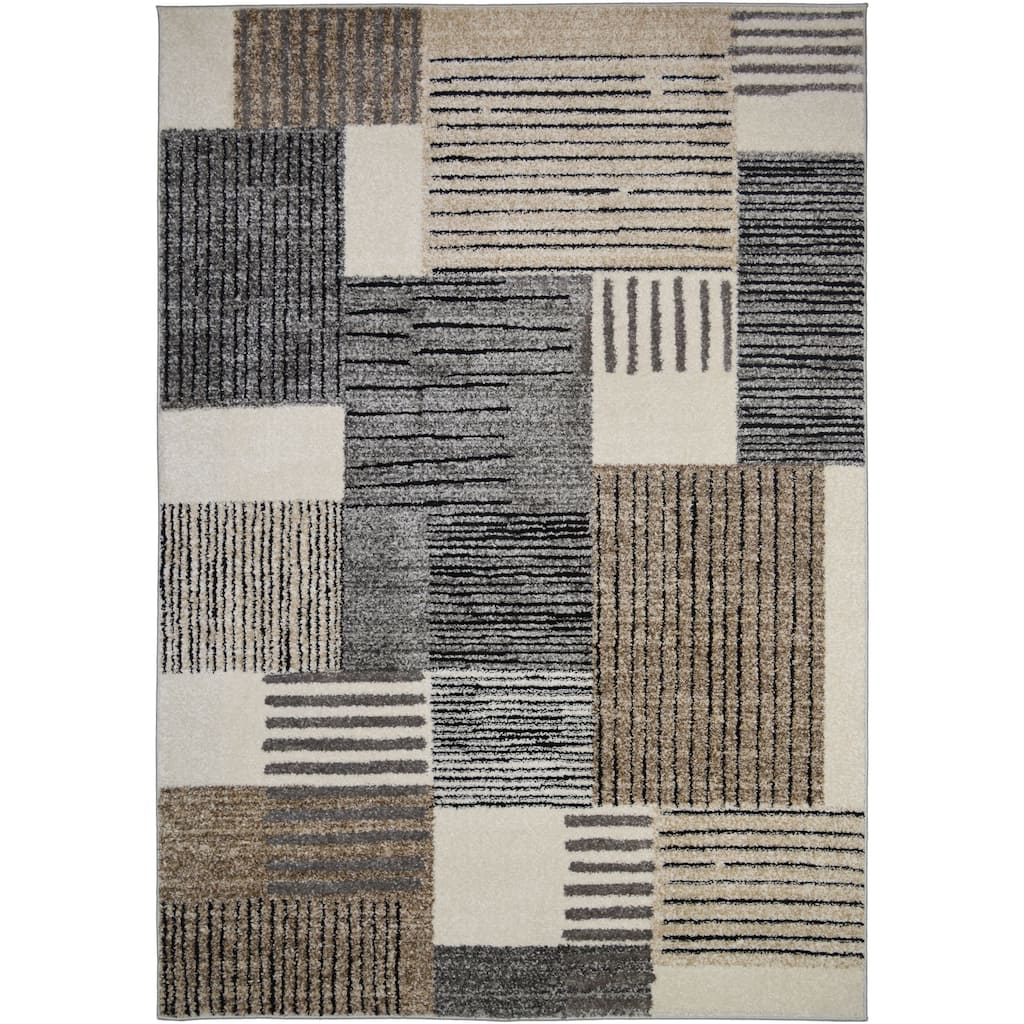 Montage Multi Abstract Area Rug
