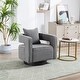 preview thumbnail 31 of 42, Accent Open Back Chair Modern Comfy Sofa Chair With Base, Club Chair Leisure Arm Chair For Lounge Gray