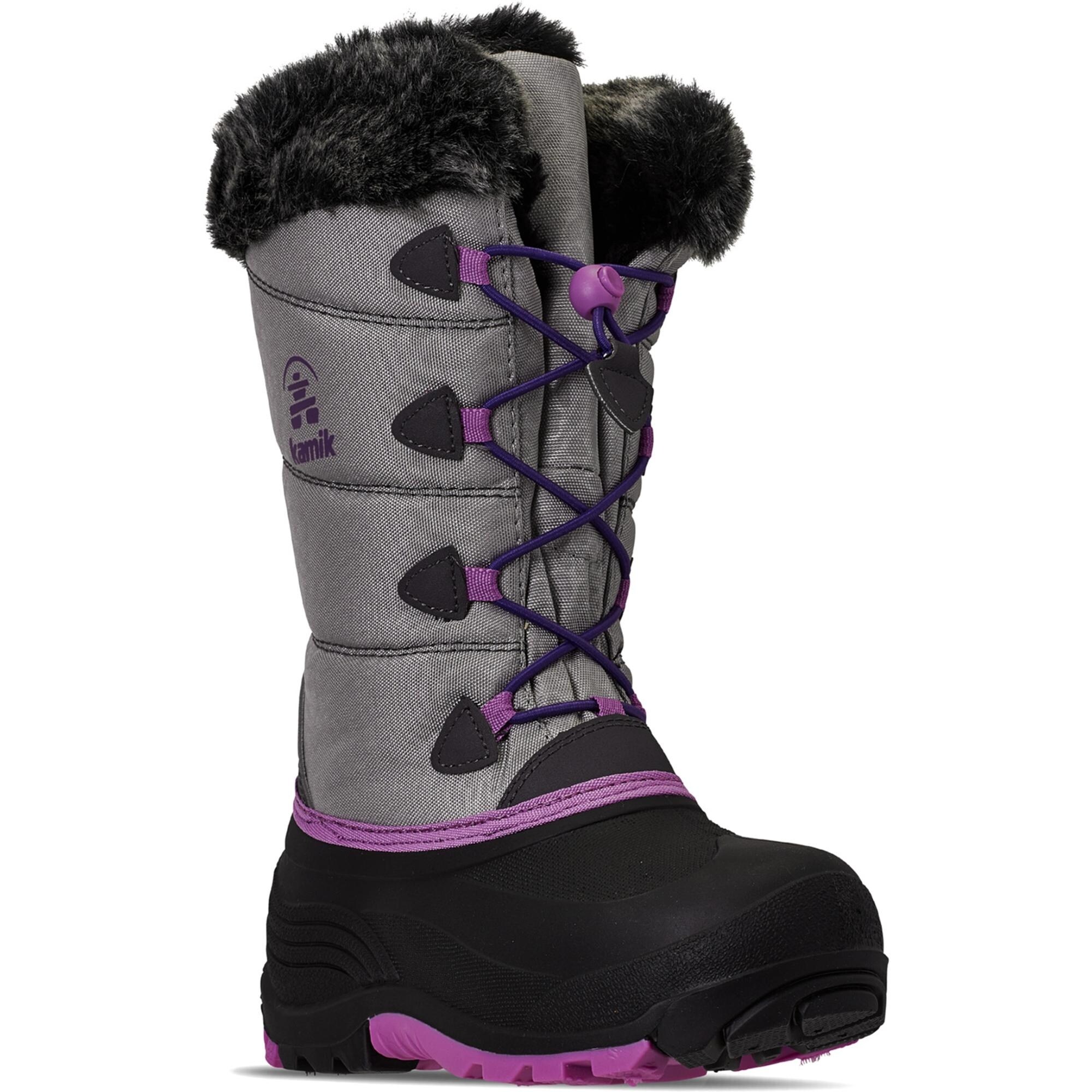 girls snow boots with fur
