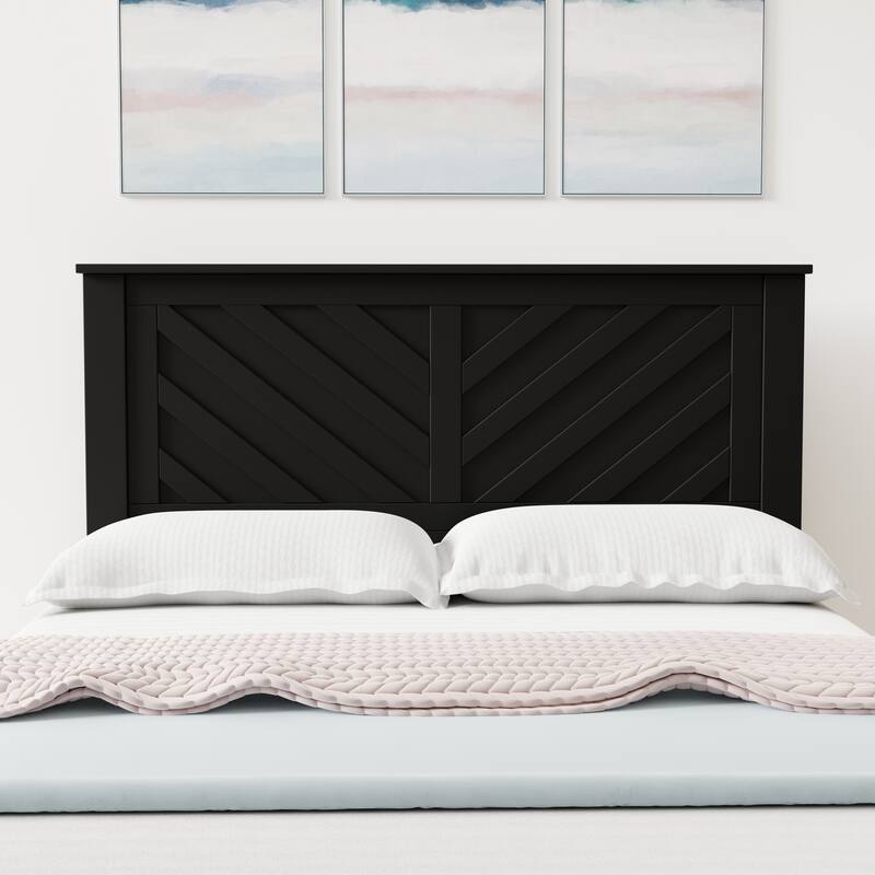 LaFerme Wood Headboard - Full - Ebony/Black
