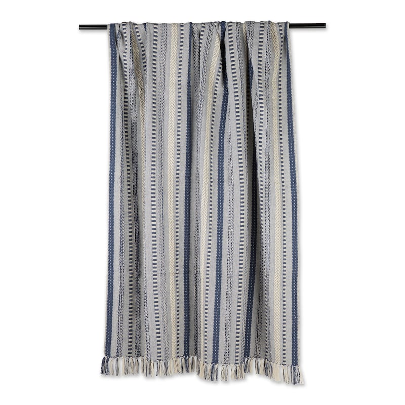 DII Braided Stripe Decorative Throw