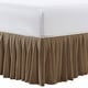 preview thumbnail 71 of 95, Serenta Pleated Bedskirt 18" Drop King - Taupe
