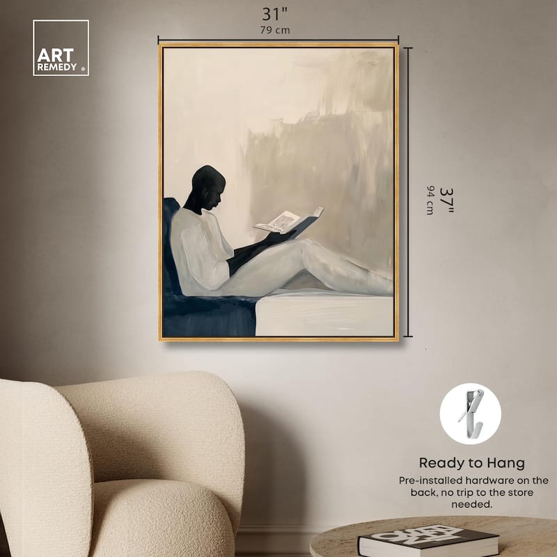 Void Reader I Canvas by Art Remedy