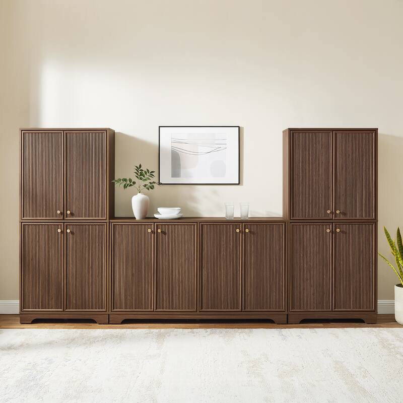 Crosley Naomi 3-Piece Sideboard And Pantry Set