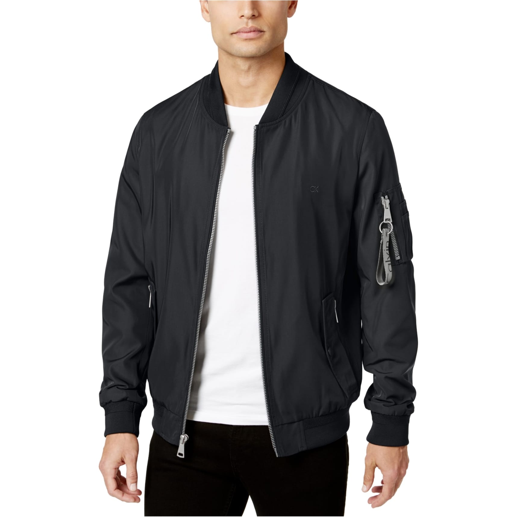 Calvin klein men's bomber flight jacket Clearance