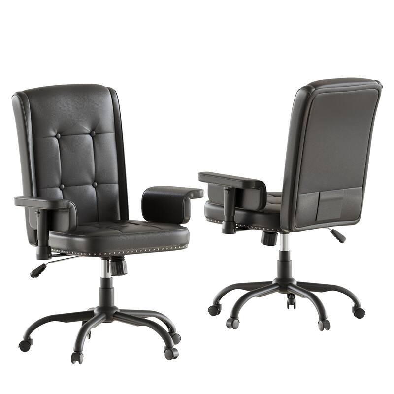Adjustable Desk Chair Executive Office Chair Computer Chair Ergonomic Mid Back with 360°Swivel, Home Office Desk Chair