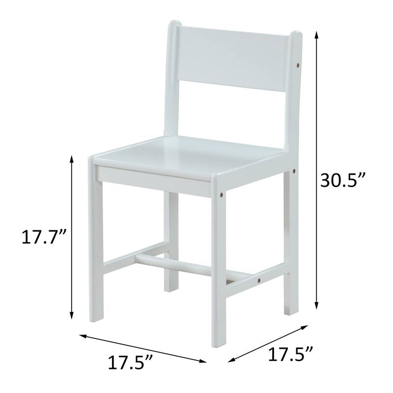Aaron White Open Back Kid's Chair