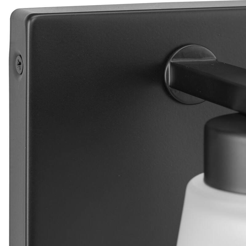 Tanner Collection One-Light Matte Black Transitional Vanity Light - 5.12 in x 6.75 in x 7.12 in