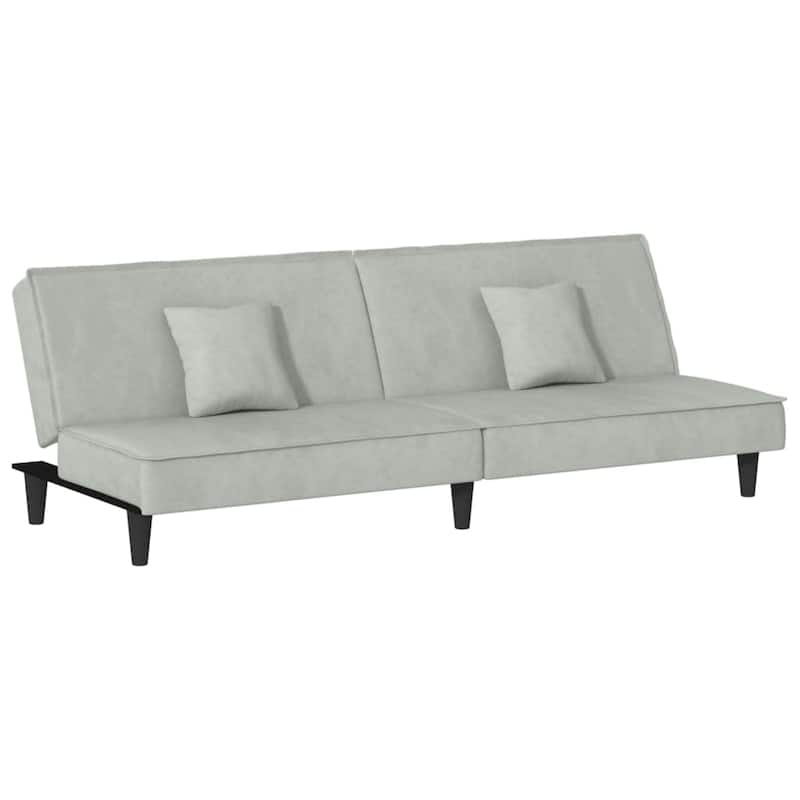 vidaXL 2-Seater Sofa Bed Velvet Recliner Loveseat Folding Daybed Multi Colors - 78.7" x 35" x 27.6"