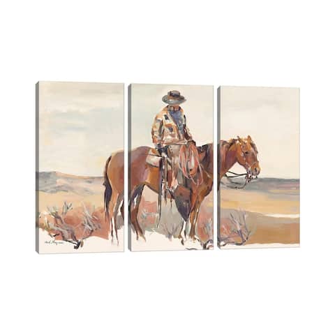 iCanvas "Western Rider Warm" by Marilyn Hageman 3-Piece Canvas Wall Art Set
