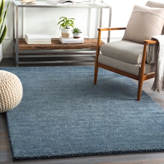 Fazeley Hand Knotted Wool Blend Casual Area Rug