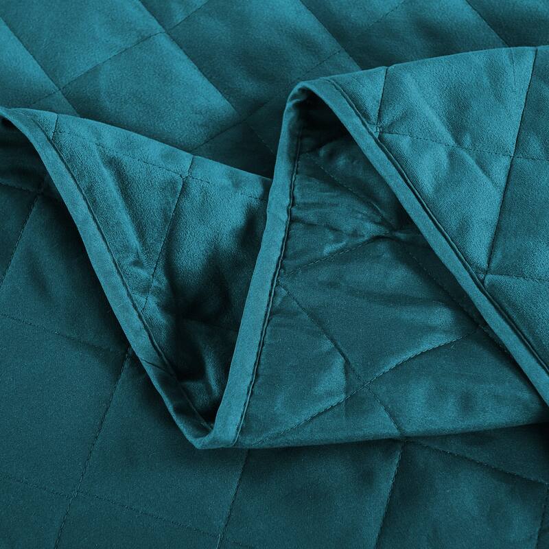 Serenta Velvet Quilts 5 Piece Ultra Soft Floor Touching Bedspread Set