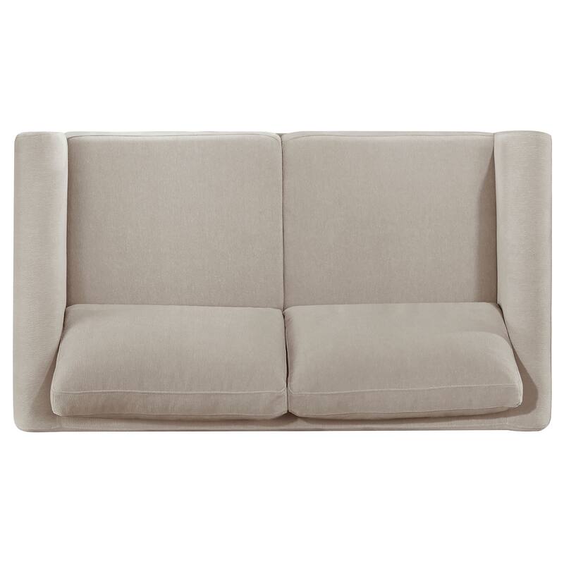Islington Upholstered Panel Arm Sofa Set Taupe - N/A