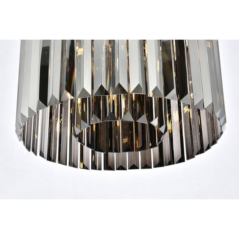 Royce Edge 6-Light Polished Nickel Flush Mount
