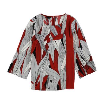 Alfani Womens Split Sleeve Tunic Blouse,, Orange, Medium
