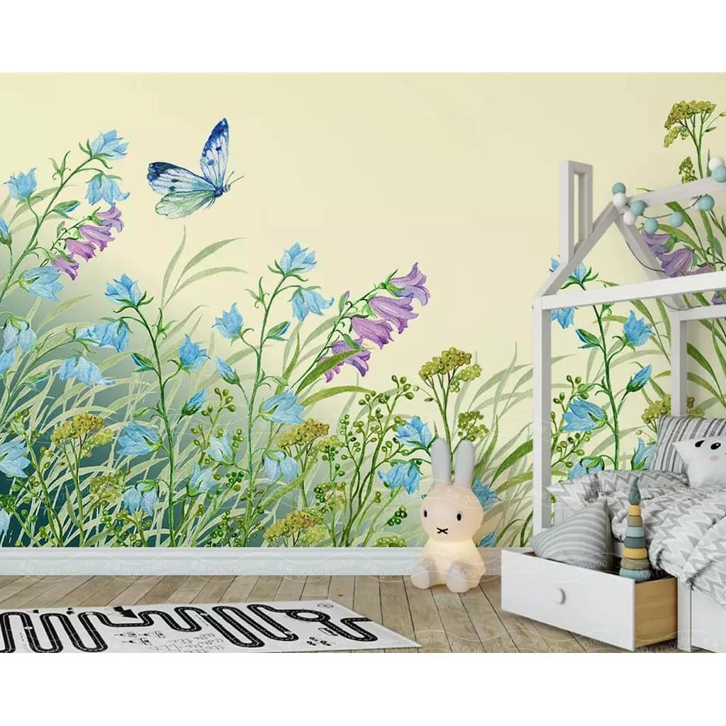GK Wall Design Colorful Natural Garden Flower Removable Wallpaper