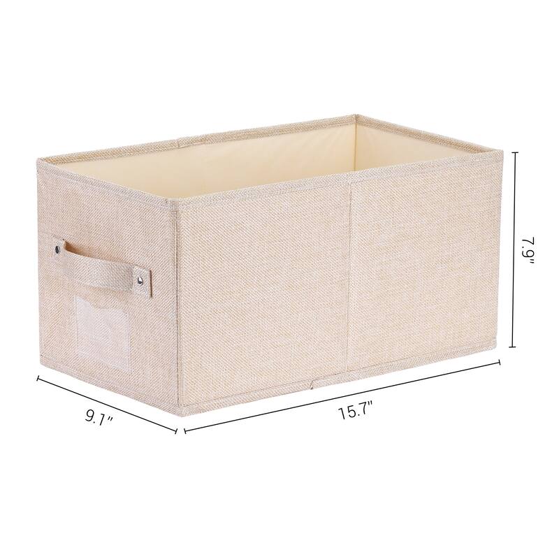 Storage Cube, Fabric Storage Bin with Handles for Shelves Closet, 1 Pack Foldable Storage Basket for Organizing Clothes Books