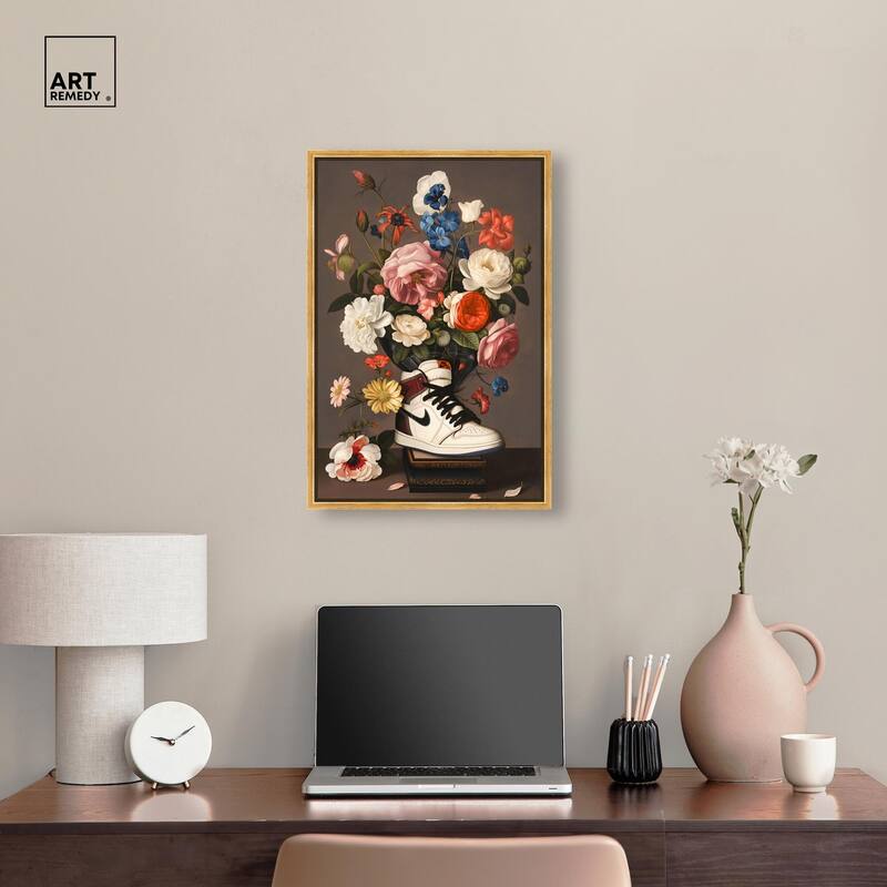 Sneaker Bouquet I Canvas by Art Remedy