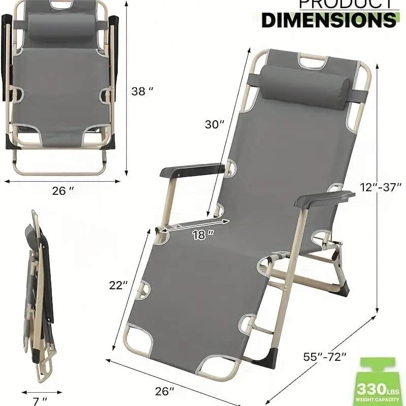 Premium Foldable Chaise Lounge