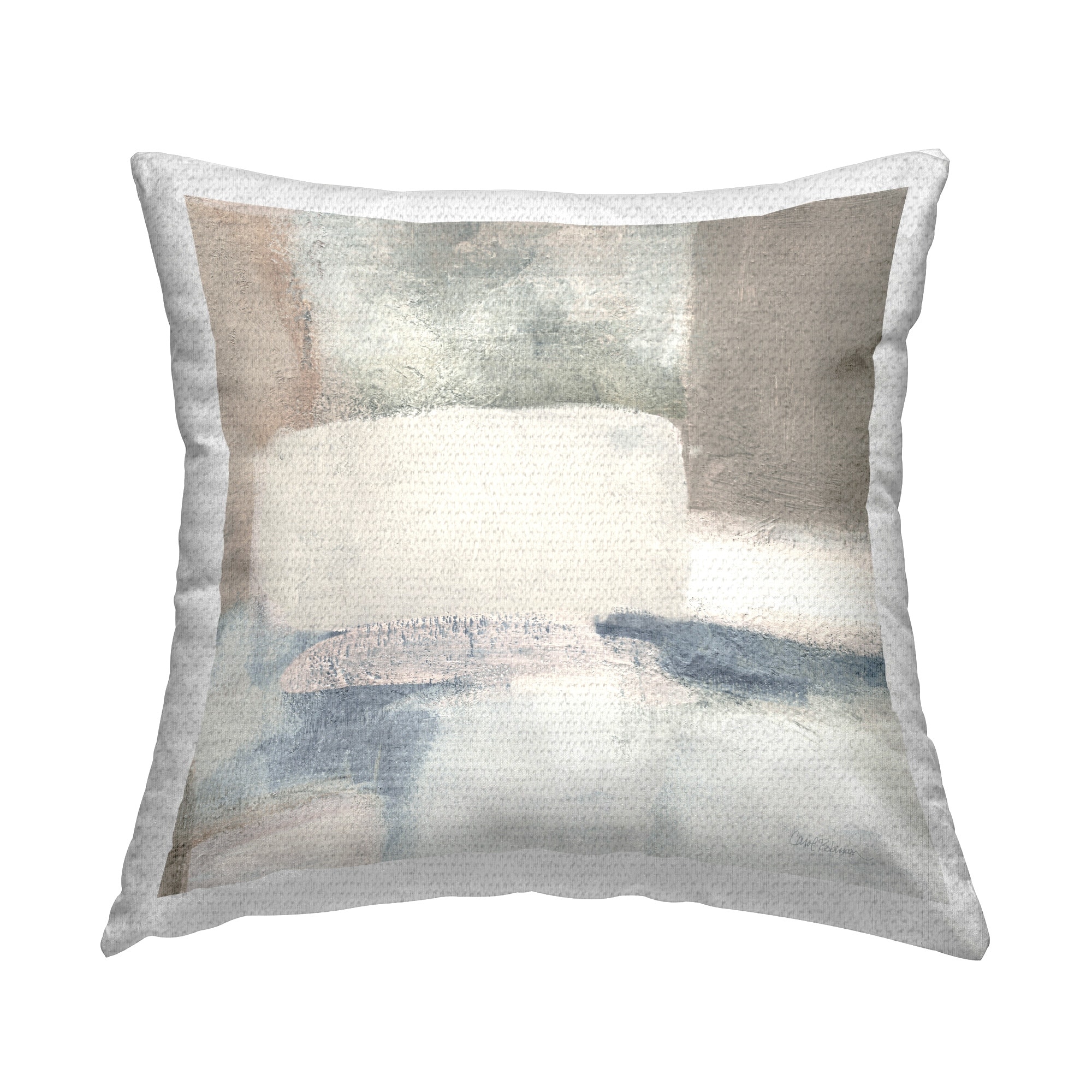 Stupell Dreamy Pastel Abstract Printed Outdoor Throw Pillow Design by Carol Robinson
