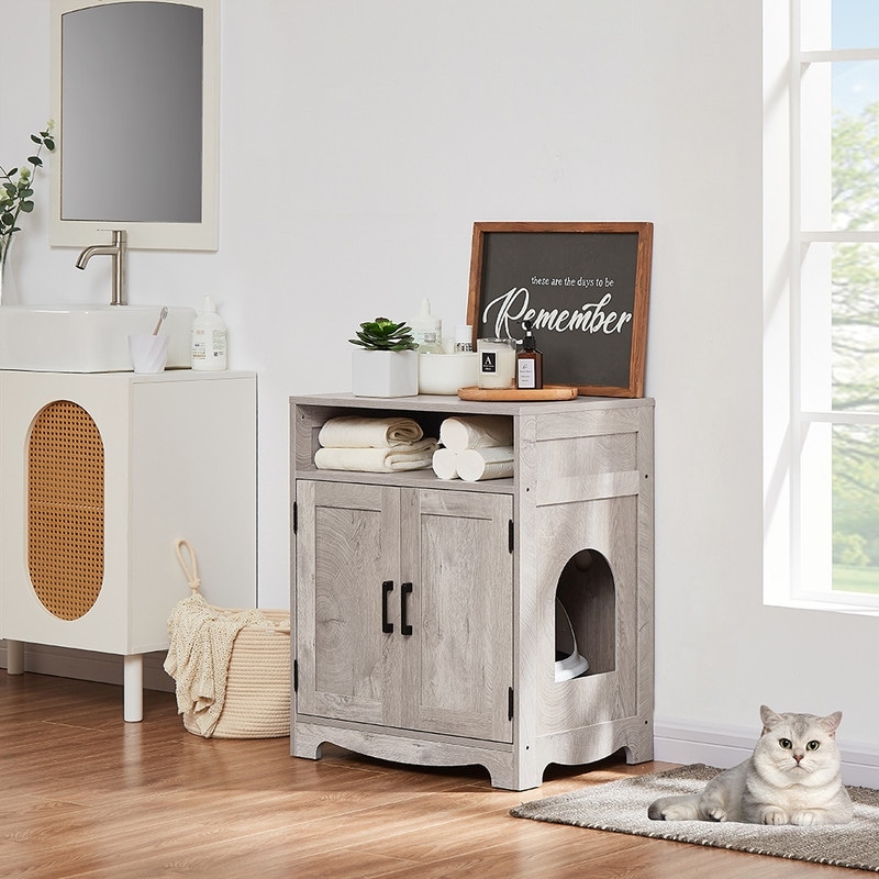 Hidden cat litter box furniture sale