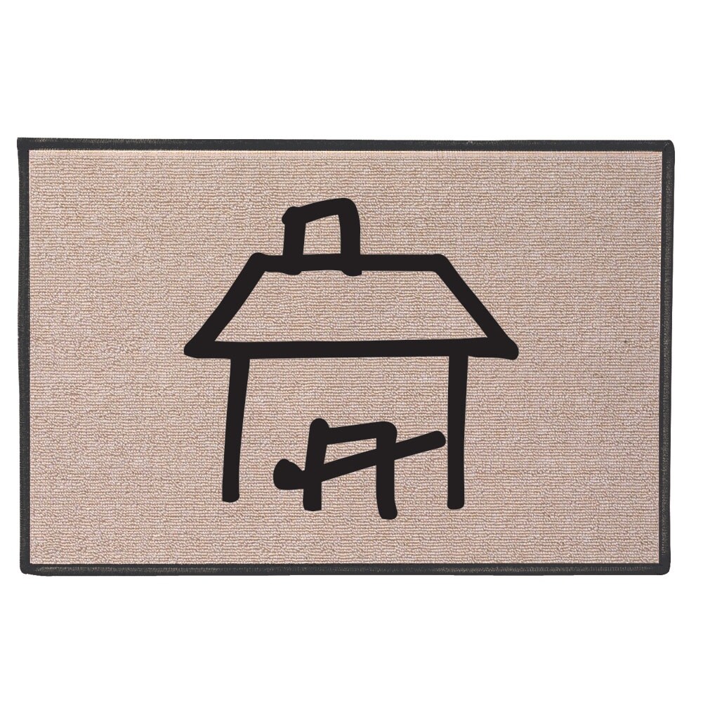 Shop Hobo Code Symbol Beige Olefin Doormat Well Guarded House