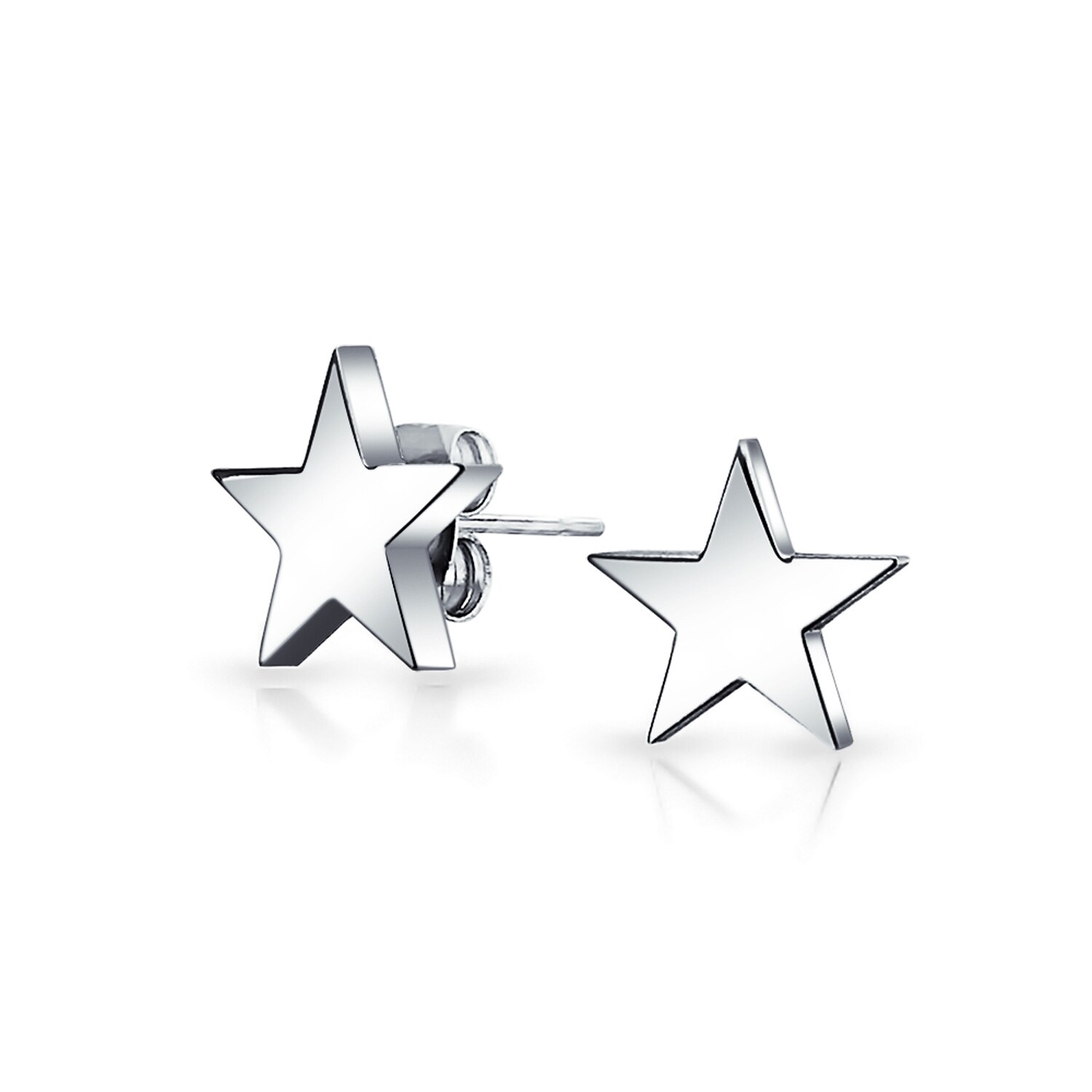 NEW Stainless Steel Ninja Star Earrings