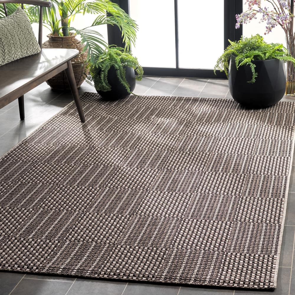 SAFAVIEH Sisal Thera All-Weather Indoor/Outdoor Waterproof Patio Backyard Rug