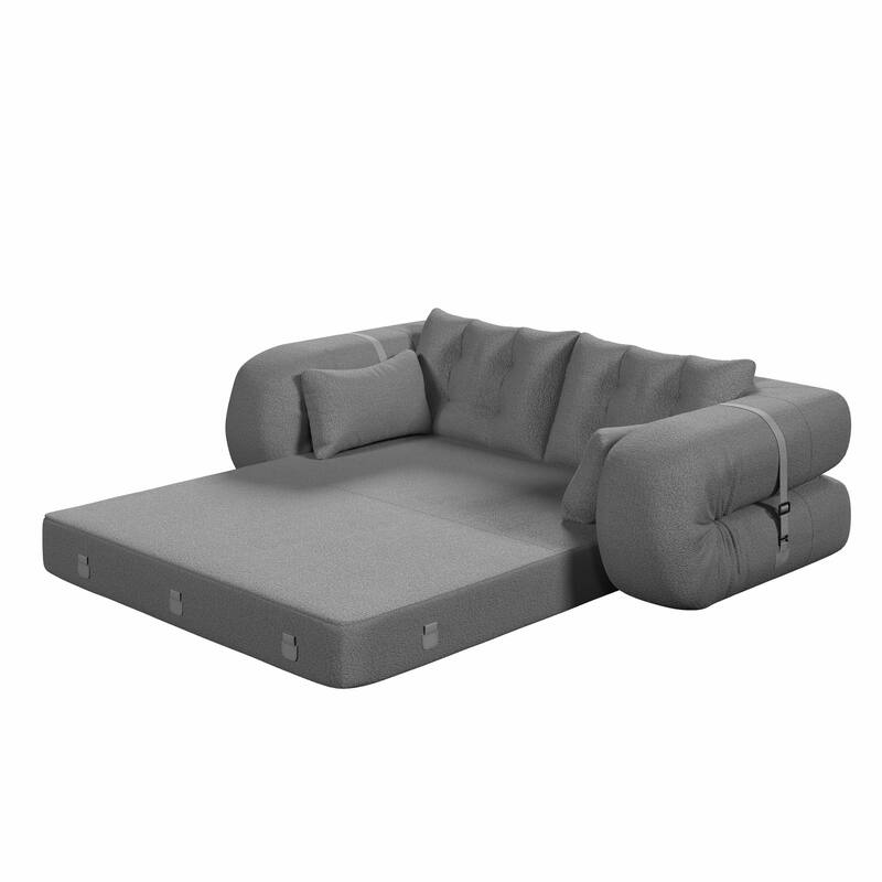 78.7" Teddy 3-Seater Sleeper Sofa Modular Floor, Convertible Lounge