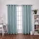 preview thumbnail 31 of 43, ATI Home Chatra Faux Silk Grommet Top Curtain Panel Pair