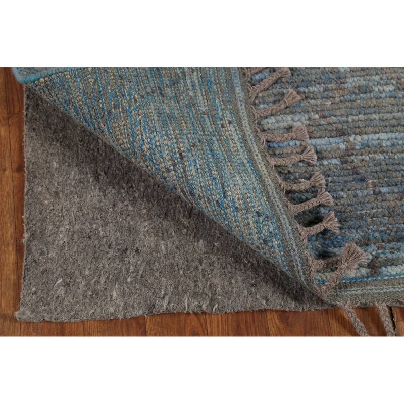 Trellis Moroccan Oriental Runner Rug Handmade Wool Carpet - 3'0"x 12'4"