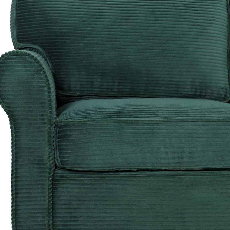 Modern 2-Seater Sofa,Padded Armrests