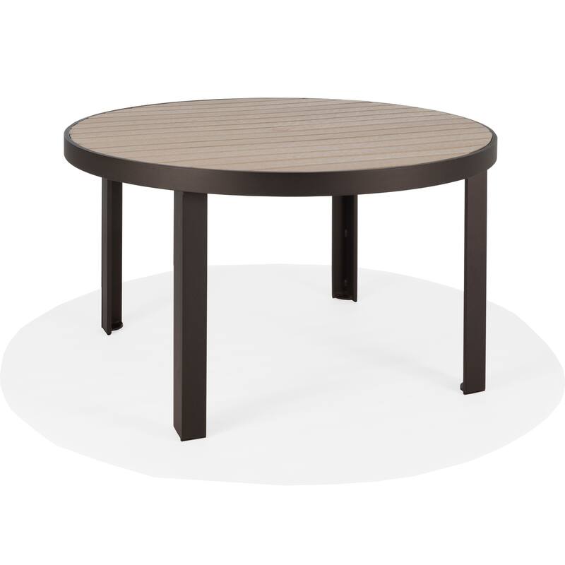 Hamilton 48"Rd, Dining Table (HDPE) w/umb hole - N/A