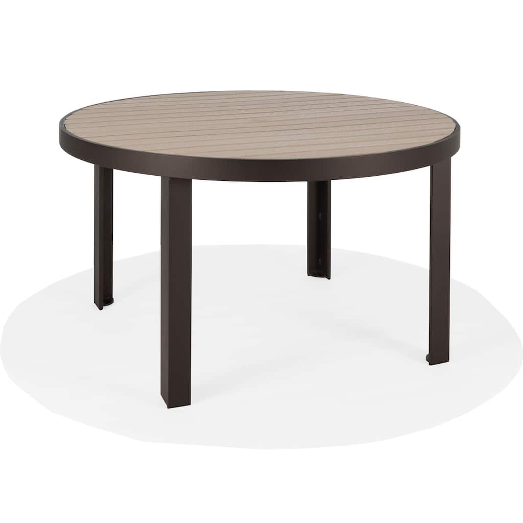 Hamilton 48"Rd, Dining Table (HDPE) w/umb hole - N/A