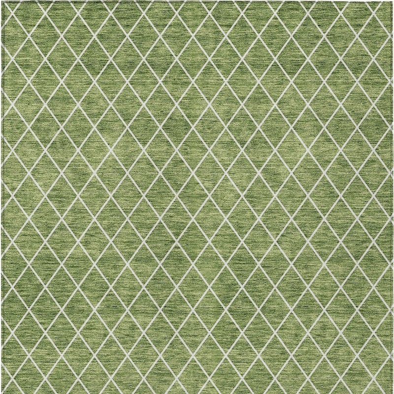 HomeRoots Geometric Transitional Rectangle Outdoor Rug