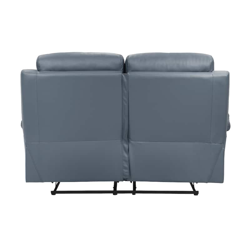Peperomia Leather 2-Piece Manual Double Reclining Living Room Sofa Set