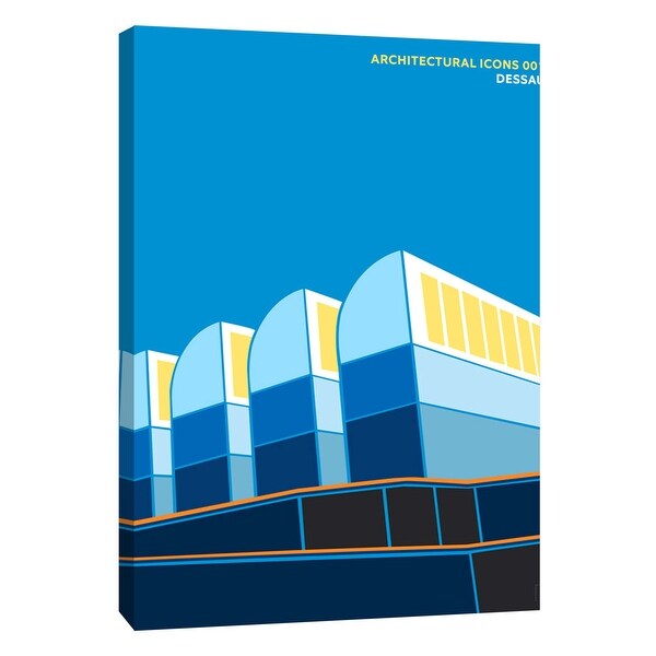 PTM Images 9-105810 PTM Canvas Collection 10" x 8" - "Architectural Icons 1" Giclee Architecture Art Print on Canvas