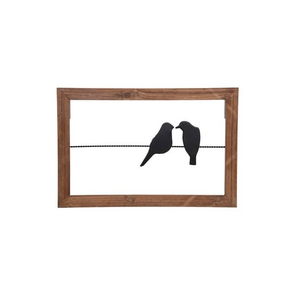 Shop Foreside Home Garden 18 X 12 Inch Rustic Birds On A Wire