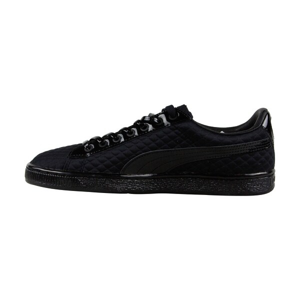 womens black leather puma shoes