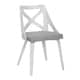 Option Light Grey Fabric/White Textured Wood