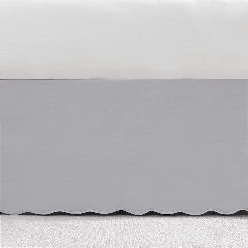 Stone Cottage Solid Scallop Cotton Bedskirt
