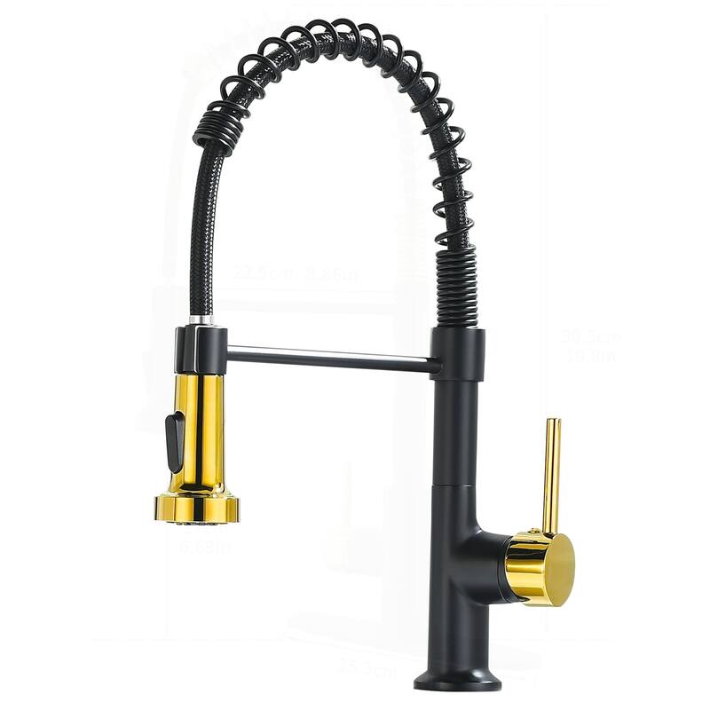 Commercial Kitchen Faucet with Pull Down Sprayer and Single Handle